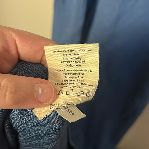 L'AGENCE Blue Shelby Body-con DRESS WOMENS SIZE Medium - Picture 8 of 8